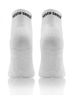 Frotte Sportovní ponožky AMZ bílá - Sesto Senso