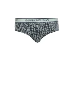 Pánské slipy 3Pack 112132 4R717 tm. modré se zelenou - Emporio Armani Pánské slipy 3Pack 112132 4R717 tm. modré se zelenou - Emporio Armani