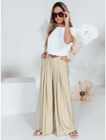 Dámské kalhoty MIRELOU beige FashionStreet UY2716