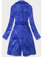 Světle modrý tenký kabát z různých spojených materiálů (YR2027)