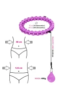 HULA HOP SET HHW12 FIALOVÝ S VÝSTUPKY A ZÁVAŽÍMI HMS + OPASEK BR163 ČERNÝ PLUS SIZE HULA HOP SET HHW12 FIALOVÝ S VÝSTUPKY A ZÁVAŽÍMI HMS + OPASEK BR163 ČERNÝ PLUS SIZE