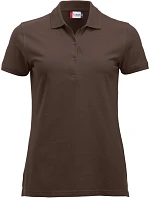 Clique Classic Marion S/S Dámské piqué polo z těžké bavlny 67.8246 dark mocca Clique Classic Marion S/S Dámské piqué polo z těžké bavlny 67.8246 dark mocca