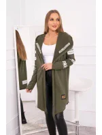 Khaki pláštěnka s nápisy