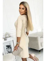 420-2 MARY Šaty se zlatými zámky - BEACH