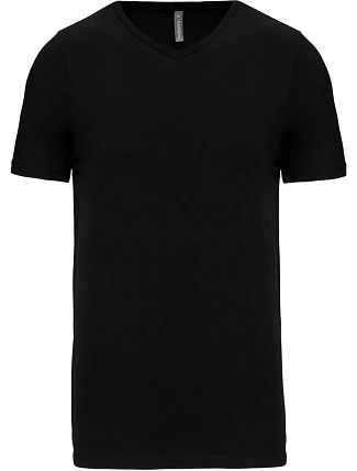 Kariban K 3014 Pánské elastické tričko s výstřihem do V 20.3014 black Kariban K 3014 Pánské elastické tričko s výstřihem do V 20.3014 black
