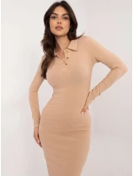 Šaty RV SK 10010.40 velbloudí Šaty RV SK 10010.40 velbloudí