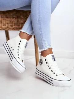 Dámské kotníkové tenisky Big Star - bílé