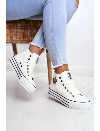 Dámské kotníkové tenisky Big Star - bílé