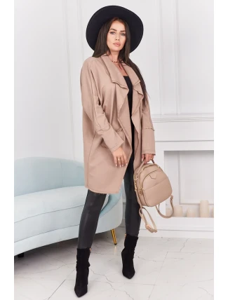 Kapska s kapsami tmavě béžová Kapska s kapsami tmavě béžová