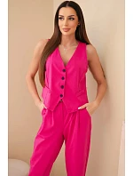 Set vesta + kalhoty světle růžová