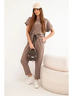 Bavlněný komplet halenka + kalhoty fango