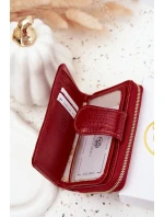 Lakovaný dámský peněženka s razbou Červený Rivonna