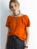 Tričko RV TS 4662.39P tmavě oranžové Tričko RV TS 4662.39P tmavě oranžové