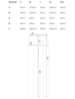 Dámské kalhoty s laclem S418  béžové - Stylove