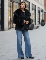 Dámský krátký černý kožich ZARAFIA FashionStreet TY5117z