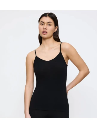 Dámský top Beauty Layers Spaghetti Top Wool - BLACK - černý 0004 - TRIUMPH