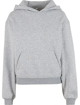 Build your Brand BY 444 Dámská oversize mikina s kapucí "Loose Fit" 56.0444 heather grey