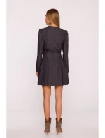M884 Šaty džínového vzhledu - grafitové M884 Šaty džínového vzhledu - grafitové