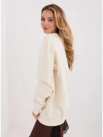 Bawełniana damska bluza basic Goodlookin ecru (A1047)