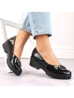 Dámské lakované polobotky se zdobením Filippo DP4569