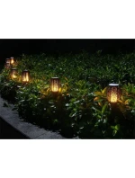 SOLÁRNÍ SVÍTILNA TANČÍCÍ PLAMENY 12X12X78CM 36 LED XXXL SOLÁRNÍ SVÍTILNA TANČÍCÍ PLAMENY 12X12X78CM 36 LED XXXL