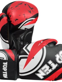 Boxerské rukavice TOP TEN "URBAN ARTS" černo-červené