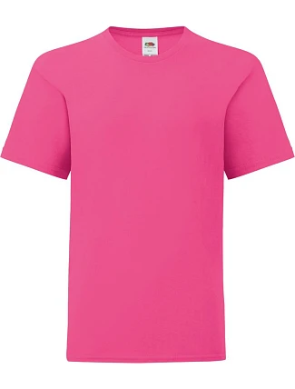 Fruit of the Loom Kids Iconic 150 T Dětské tričko 16.1023 fuchsia