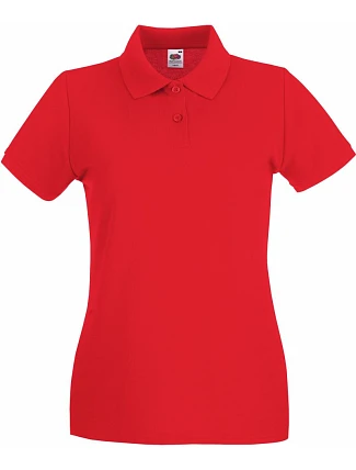 Fruit of the Loom Lady-Fit Premium Polo Dámské piqué polo 16.3030 red Fruit of the Loom Lady-Fit Premium Polo Dámské piqué polo 16.3030 red