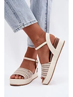 Dámské sandály na platformě Wrangler 20261076.99Q Světle béžové Dámské sandály na platformě Wrangler 20261076.99Q Světle béžové
