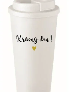 KRÁSNÝ DEN! - bílý termohrnek 475 ml