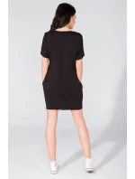 Dámské denní šaty T130/7 černé - Tessita Dámské denní šaty T130/7 černé - Tessita