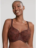 Dámská podprsenka Tango 3251B Tmavě hnědá Nutmeg vzor - Panache