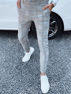 Pánské světle šedé kalhoty FashionStreet UX4407