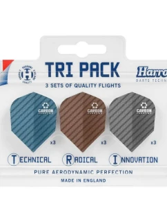 Brány Tri Pack Carbon 3x3 peří HS-TNK-000013292