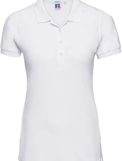 Russell Athletic 566F Dámské elastické piqué polo 10.566F white