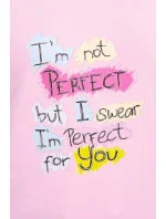 Halenka s potiskem Perfect powder pink Halenka s potiskem Perfect powder pink