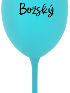 PAN BOŽSKÝ - tyrkysová sklenice na víno 350 ml