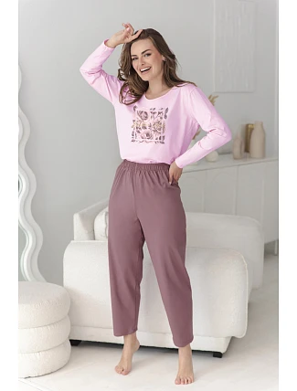 3632 DÁMSKÉ DLOUHÉ PYŽAMO SOLENE M–XL 3632 DÁMSKÉ DLOUHÉ PYŽAMO SOLENE M–XL