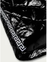 Černá lesklá vesta s lemovkami (7004BIG) Černá lesklá vesta s lemovkami (7004BIG)