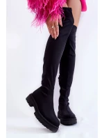 Dámské kozačky nad kolena Černé Brinna Dámské kozačky nad kolena Černé Brinna