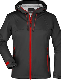 Daiber JN 1097 Dámská 3-vrstvá softshellová bunda 02.1097 black/red