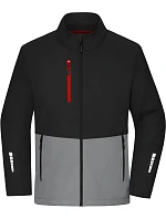 Daiber JN 1886 3-vrstvá softshellová bunda 02.1886 black/metal grey