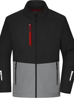 Daiber JN 1886 3-vrstvá softshellová bunda 02.1886 black/metal grey