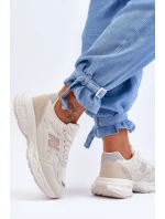 Modní Dámské Sportovní Boty S Síťovinou Bežové Venice Modní Dámské Sportovní Boty S Síťovinou Bežové Venice