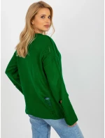 BA SW 8043 jumper.08X tmavě zelená