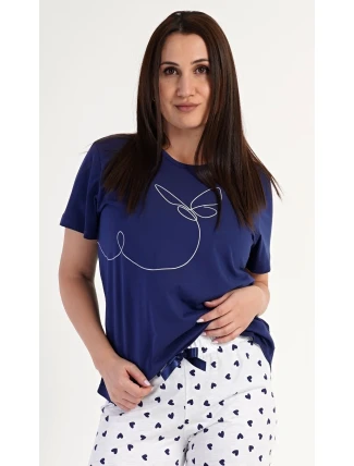 Dámské pyžamo kapri Butterfly Dámské pyžamo kapri Butterfly