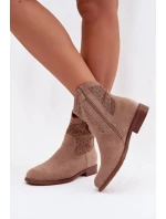 Boty na podpatku model 224619 Step in style Boty na podpatku model 224619 Step in style