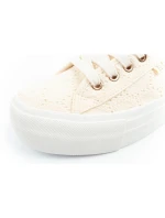Lee Cooper dámská sportovní obuv se šněrováním béžové dámské platformové tenisky