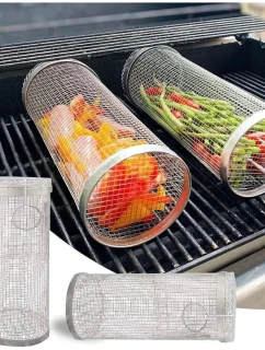 GRILOVACÍ KOŠ na zeleninu 9x9x20 cm pro 2 osoby