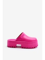 Dámské Žabky Na Masivní Podrážce Big Star NN274019 Fuksja